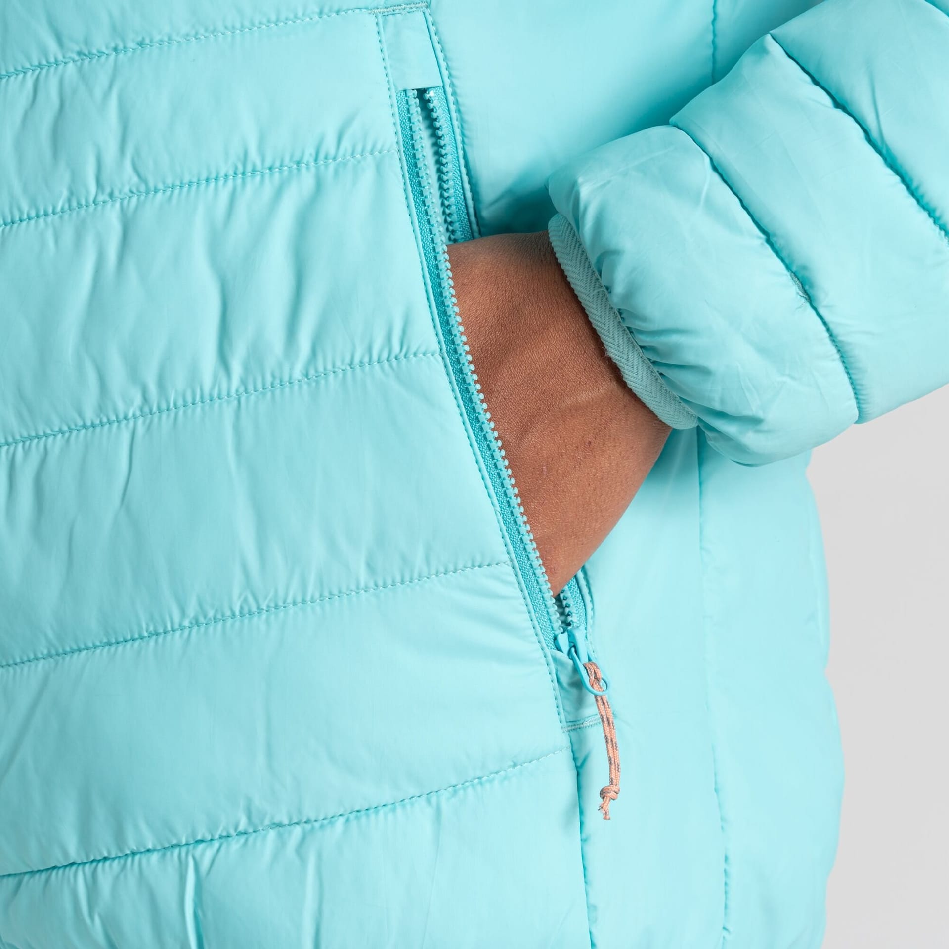 Craghoppers Craghoppers Women's Compresslite IX Hooded Water Repellent Insulating Jacket in Light Blue - 4