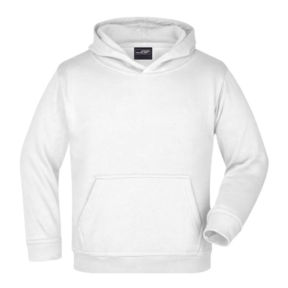 James and Nicholson James and Nicholson Men's Moisture Wicking Hoodie in White