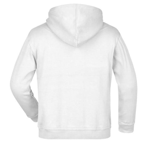 James and Nicholson James and Nicholson Men's Moisture Wicking Hoodie in White - 2