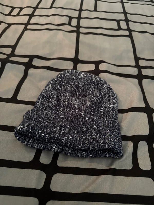 Fashion Blue white beanie