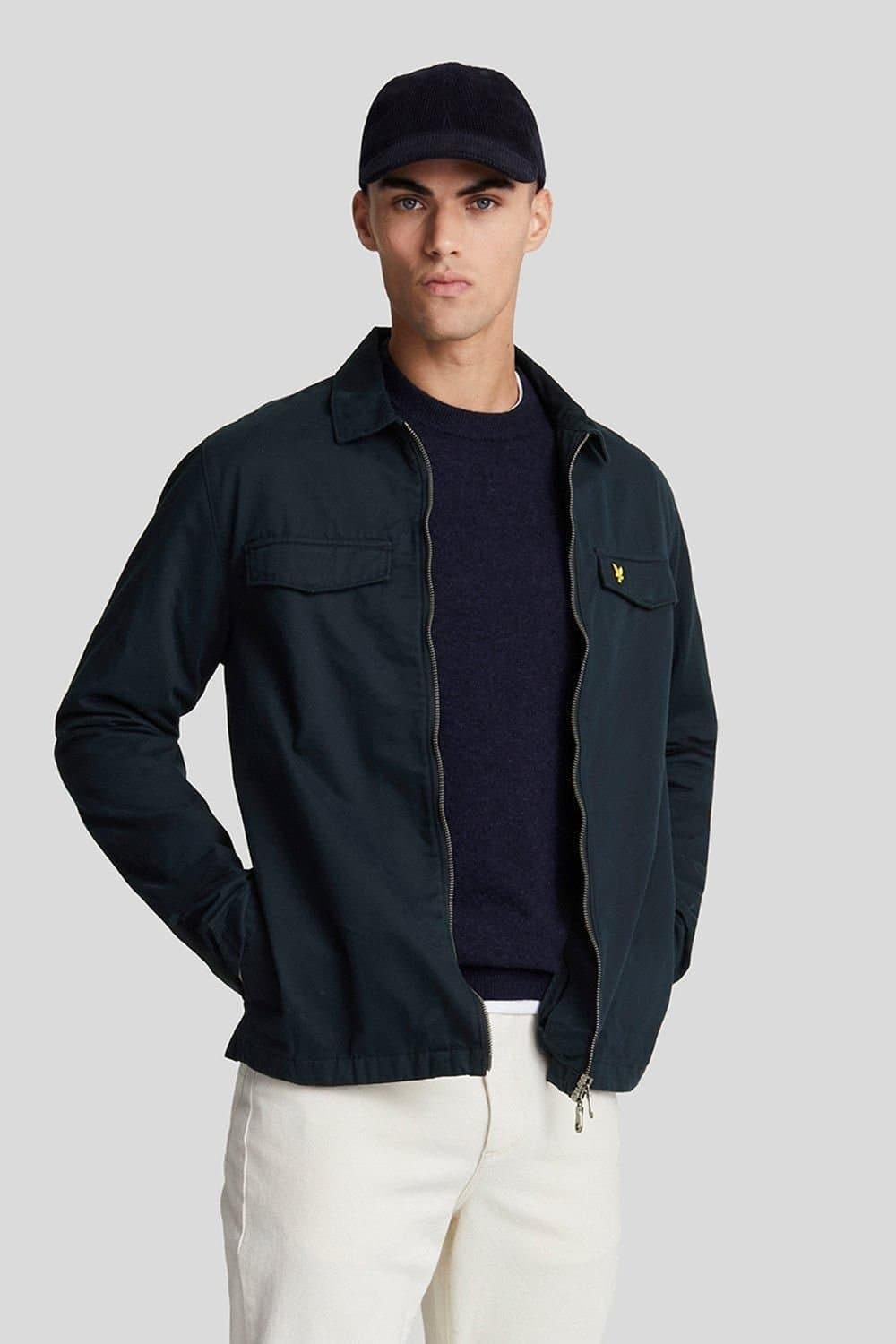 Lyle & Scott Lyle & Scott Men's COTTON OVERSHIRT DARK NAVY