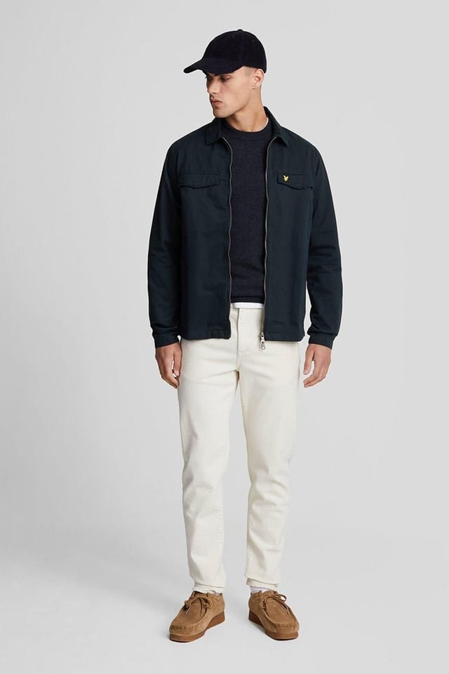 Lyle & Scott Lyle & Scott Men's COTTON OVERSHIRT DARK NAVY - 2