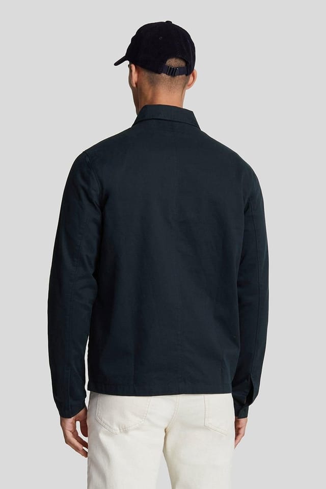 Lyle & Scott Lyle & Scott Men's COTTON OVERSHIRT DARK NAVY - 3