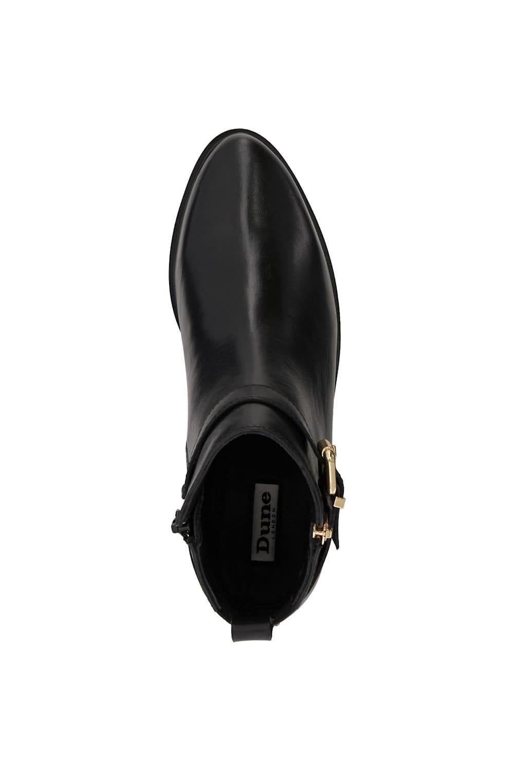 Dune London Dune London Women's 'Pepi' Leather Ankle Boots in Black - 4