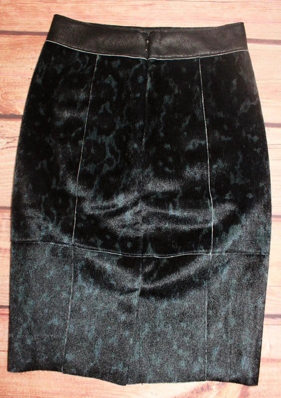 Garcia Black Leather Look Pencil Skirt