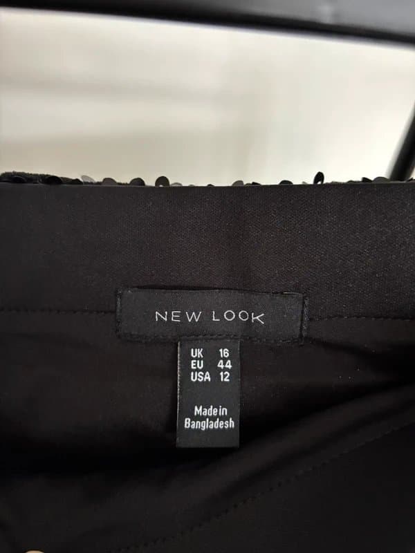 New Look New Look Black Sequin Skirt