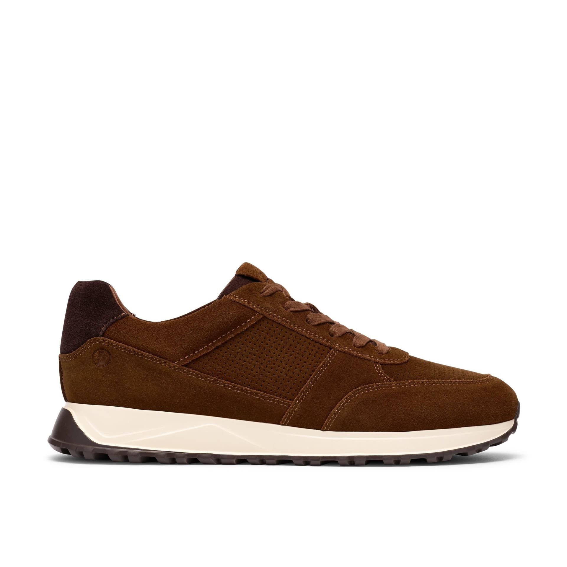 Clarks Clarks Men's Radwell Tie Cola Suede Trainers, Lace Up in Brown