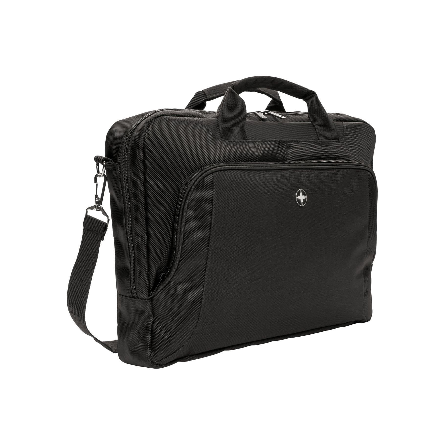 Swiss Peak Swiss Peak Men's Deluxe Laptop Bag in Black