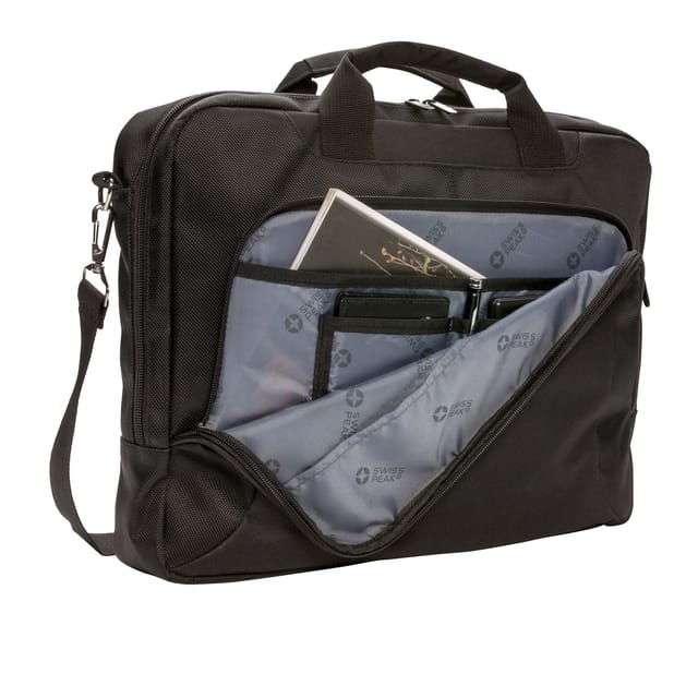 Swiss Peak Swiss Peak Men's Deluxe Laptop Bag in Black - 3