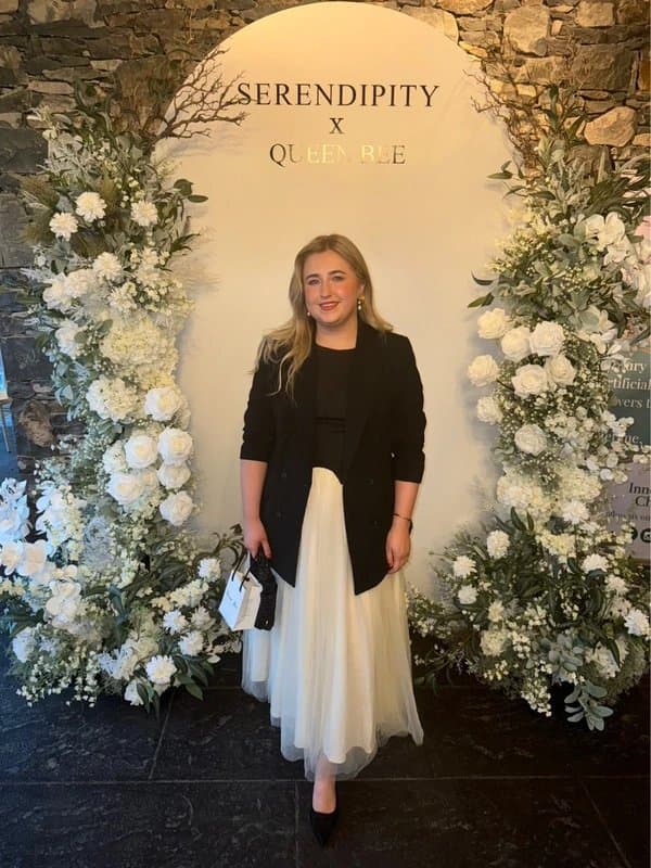 Never Fully Dressed Never Fully Dressed Black & Cream Tulle Dress - Size 14
