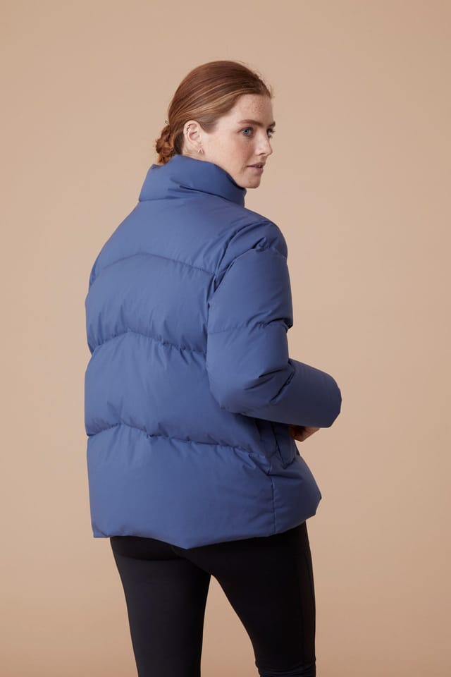 Active People Active People Women's 'Cosi Swing' High Neck Water Resistant Padded Insulated Winter Jacket in Blue - 3