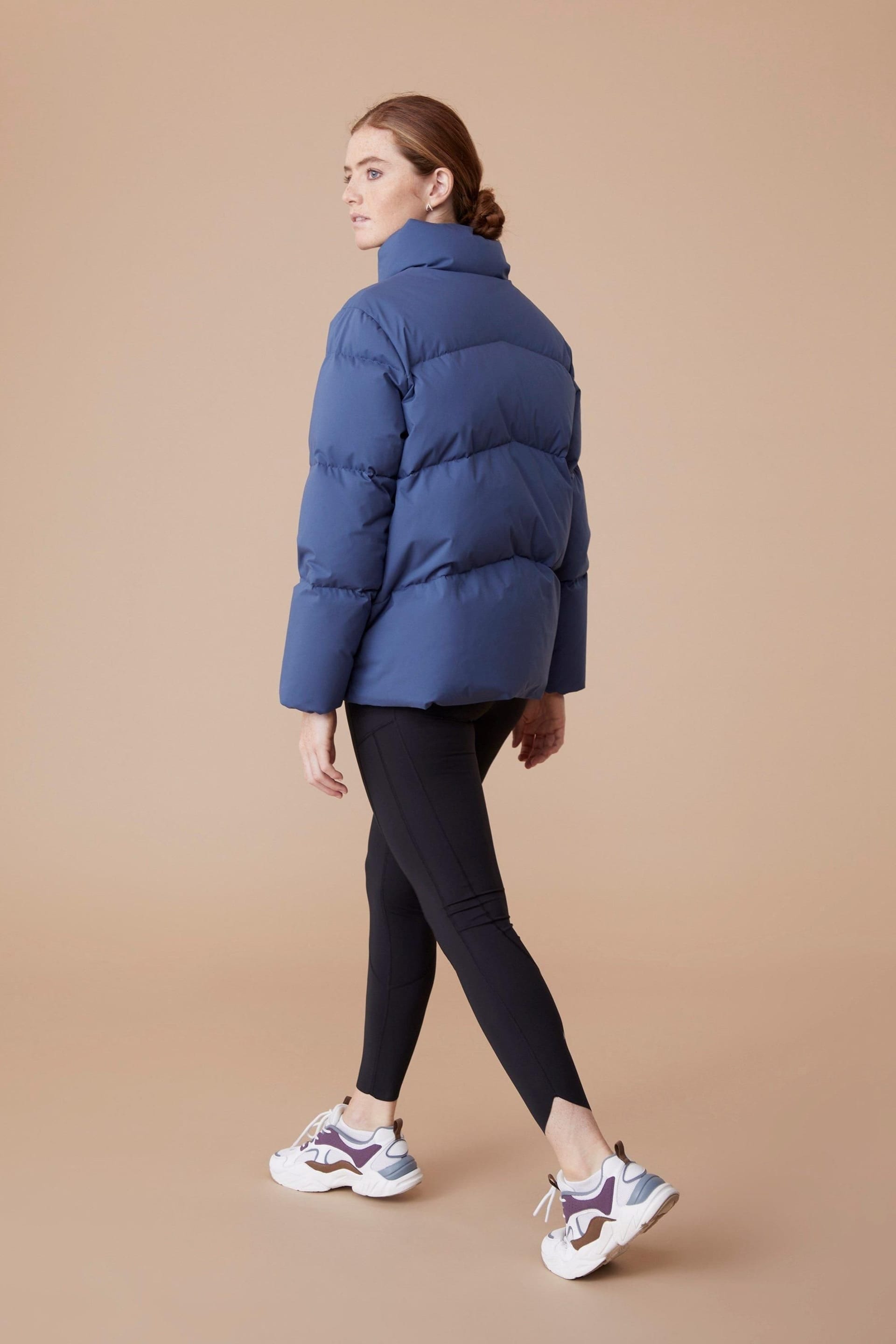 Active People Active People Women's 'Cosi Swing' High Neck Water Resistant Padded Insulated Winter Jacket in Blue - 4