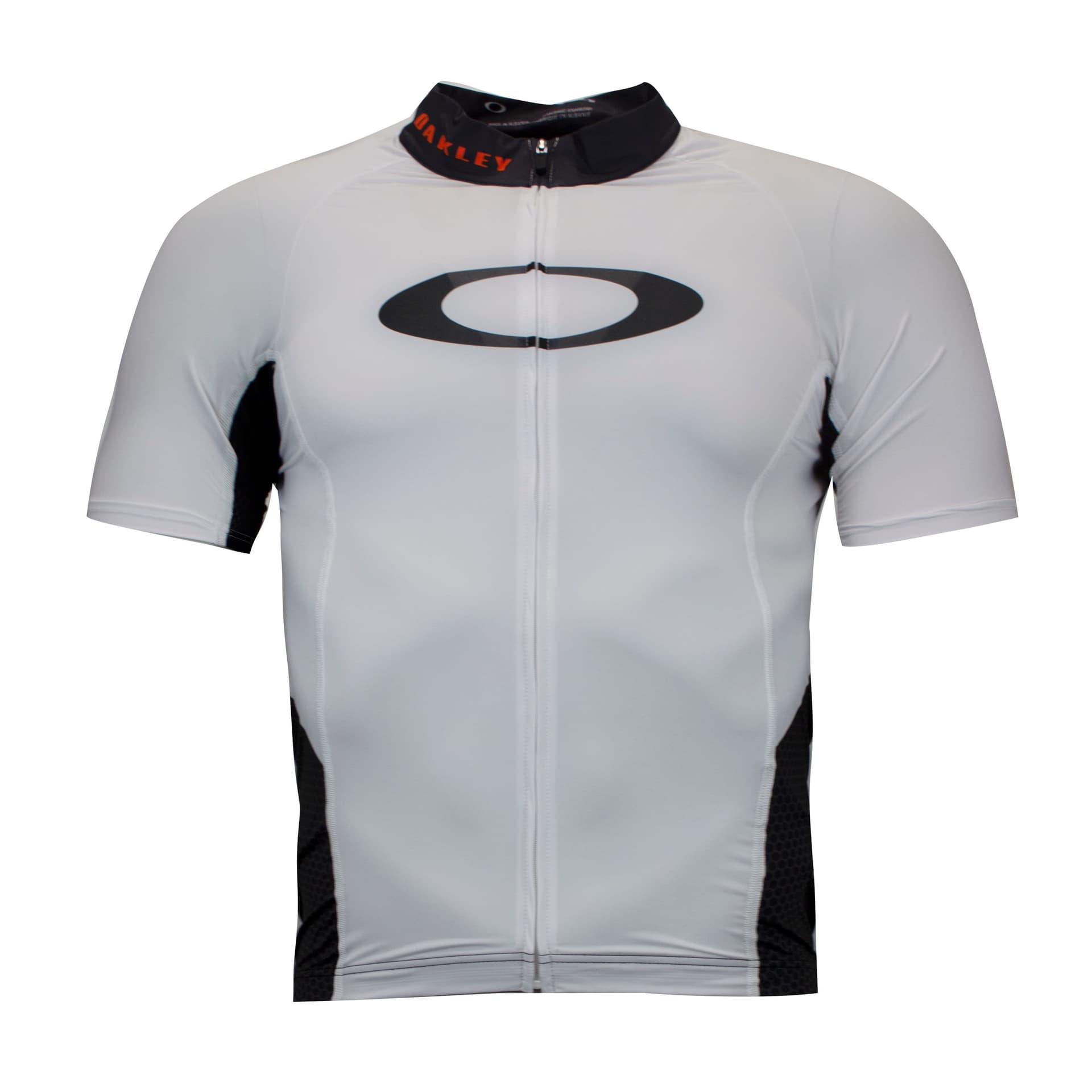 Oakley Oakley Men's White Jawbreaker Road Jersey Cycling Zip Up T-Shirt