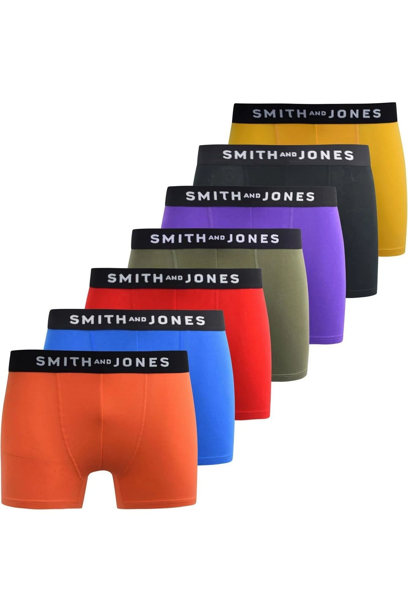 Smith & Jones Smith & Jones Men's Tevin Boxer Shorts (Pack of 7)