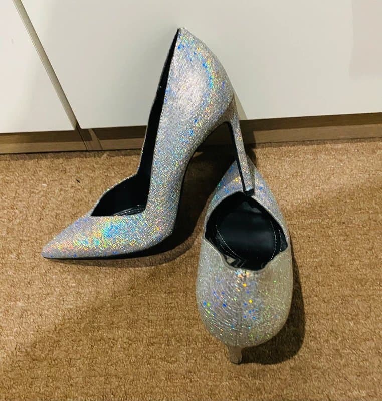 Bershka Bershka silver party shoes