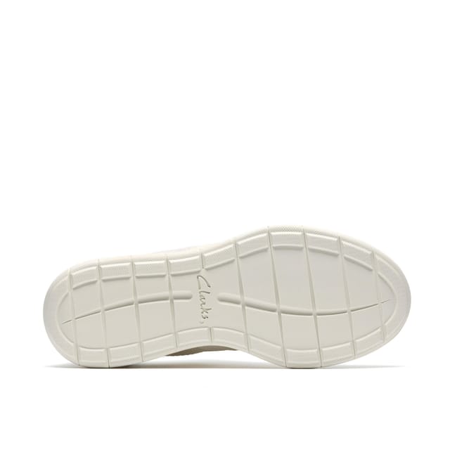 Clarks Clarks Women's Ezrinn Tie White/Grey Trainers in White - 3