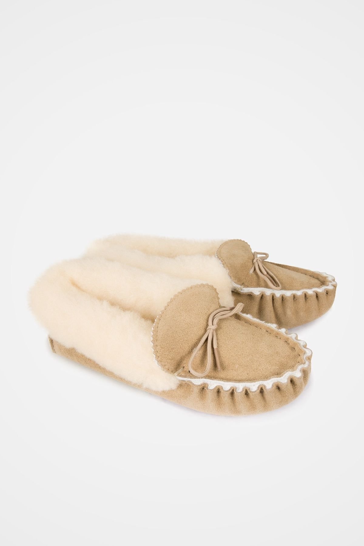 Celtic & Co Celtic & Co Women's Lounger Moccasin Slippers in Light Tan - 4