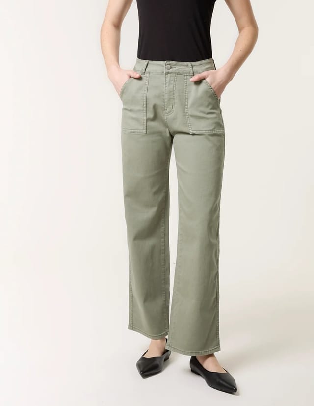 Blue Vanilla Wide Leg Pocket Jeans - 2