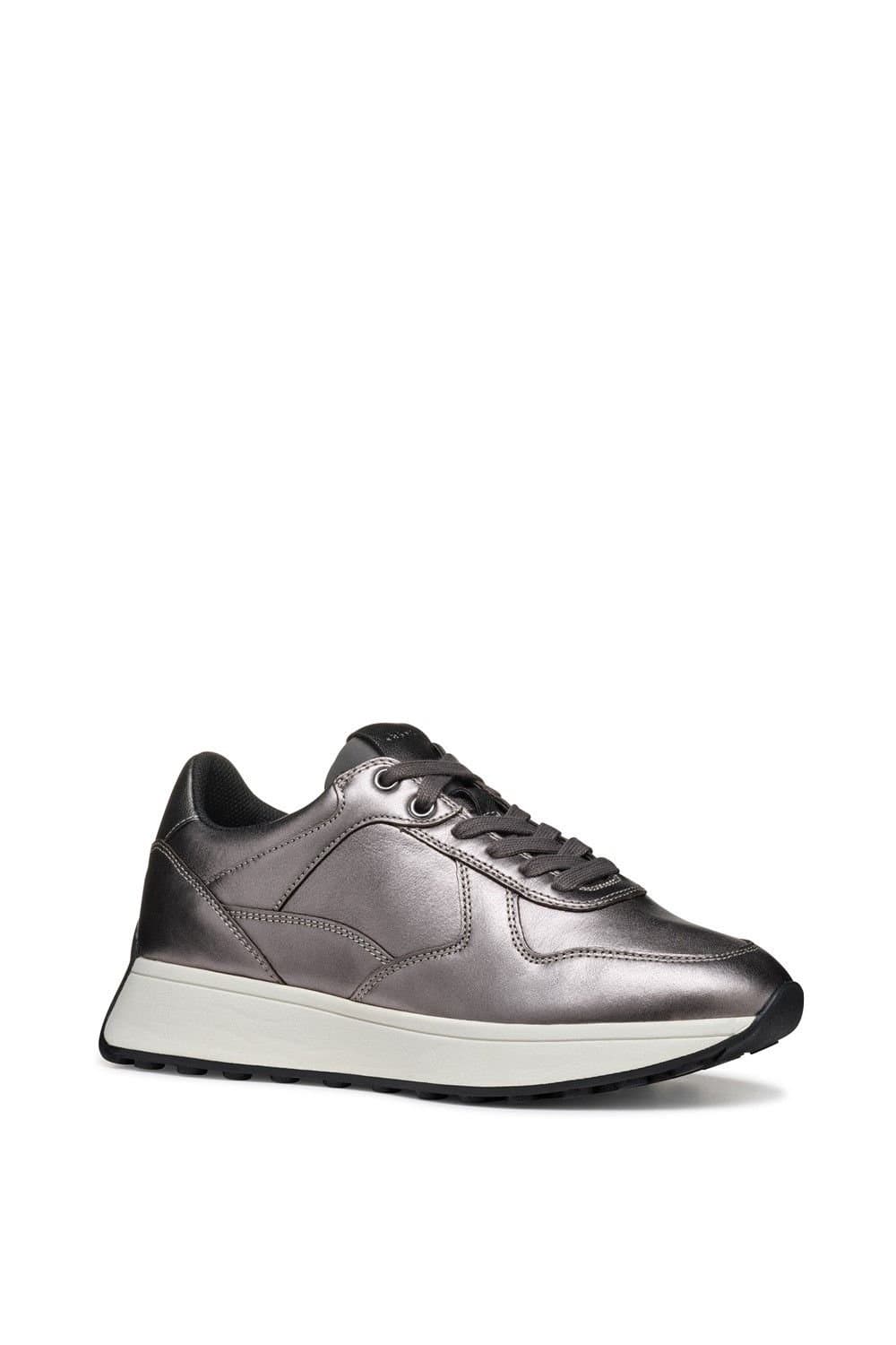 Helly Hansen Helly Hansen Metallic Silver Leather Sneakers