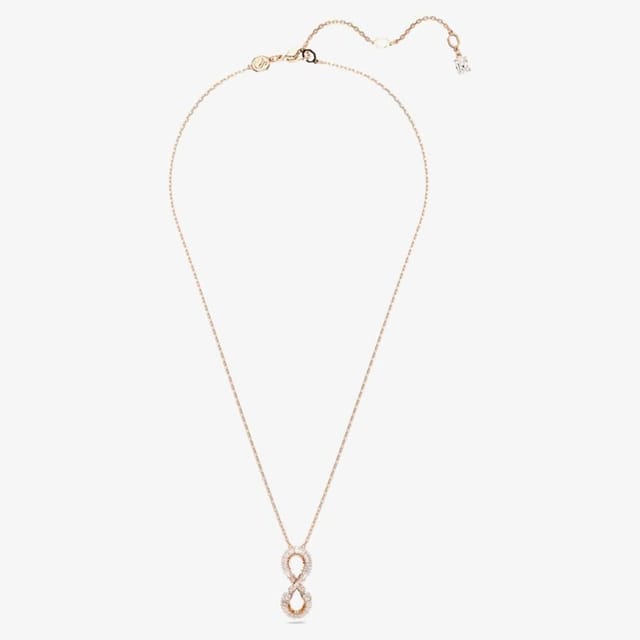 Swarovski Swarovski Women's Hyperbola Rose Gold Plated Inifinity Pendant Necklace 5677623 - 2