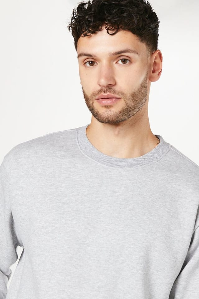 Burton Burton Men's Crew Neck Sweatshirt in Grey Marl - 2
