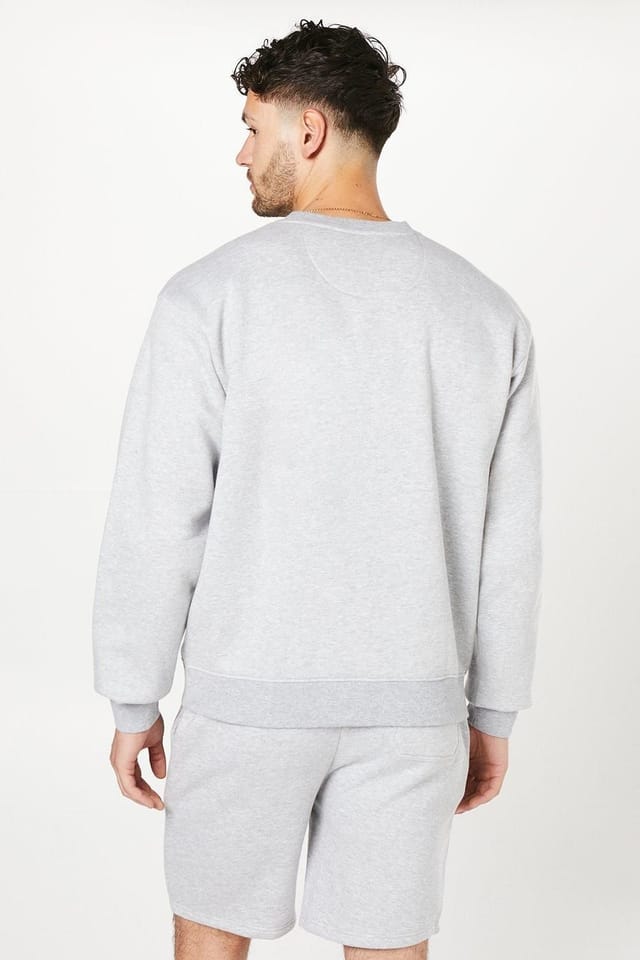Burton Burton Men's Crew Neck Sweatshirt in Grey Marl - 3