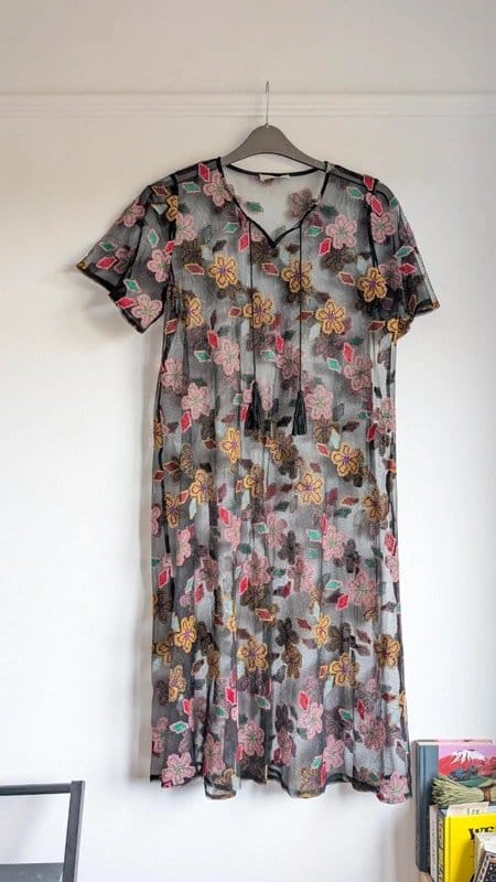Never Fully Dressed Never Fully Dressed sheet embroidered cross stitch beach cover up dress - 1