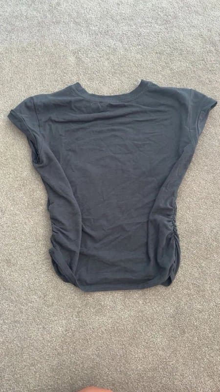 Bershka bershka ruched grey top