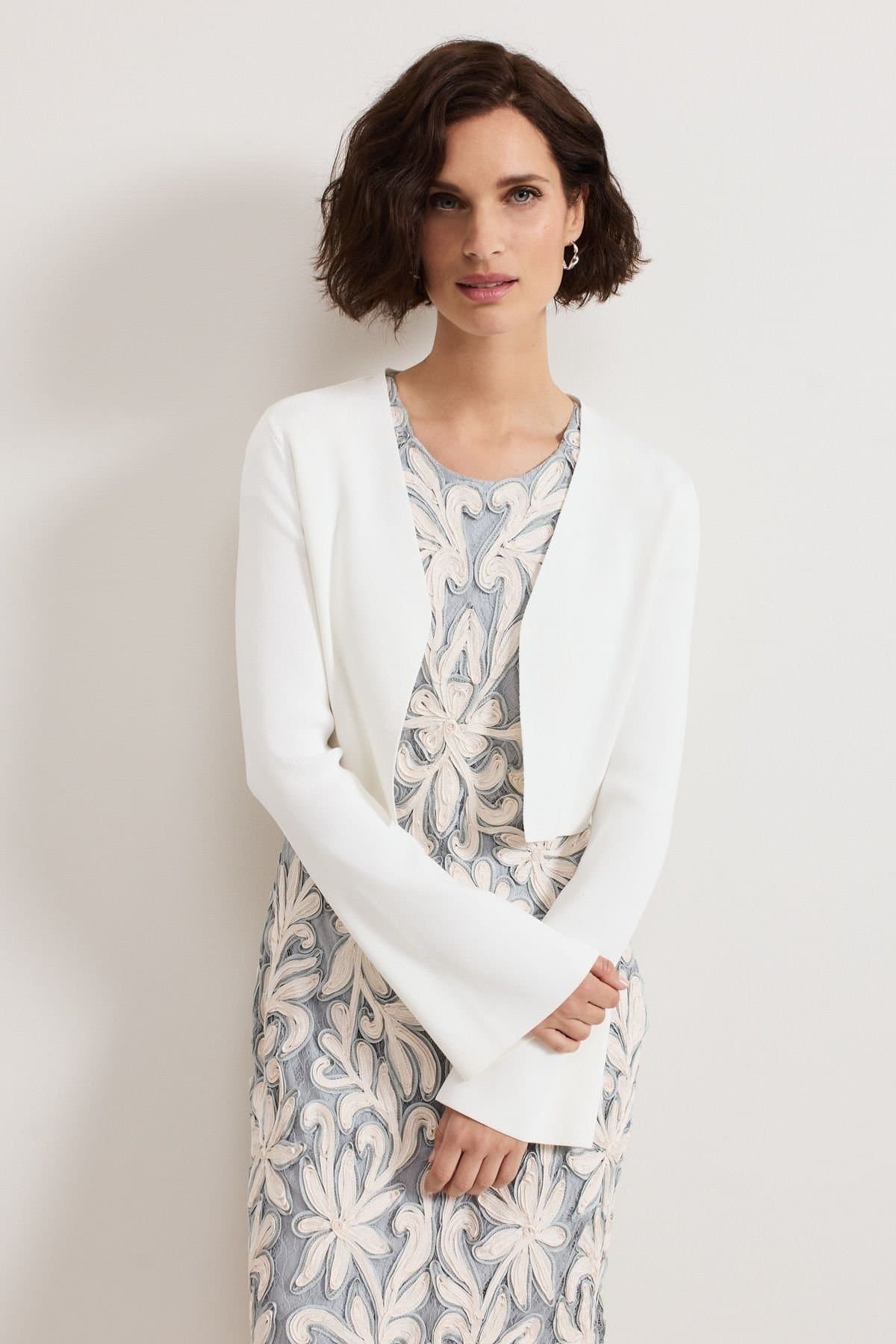 Phase Eight Phase Eight Women's Yasmin Cropped Cardigan in White