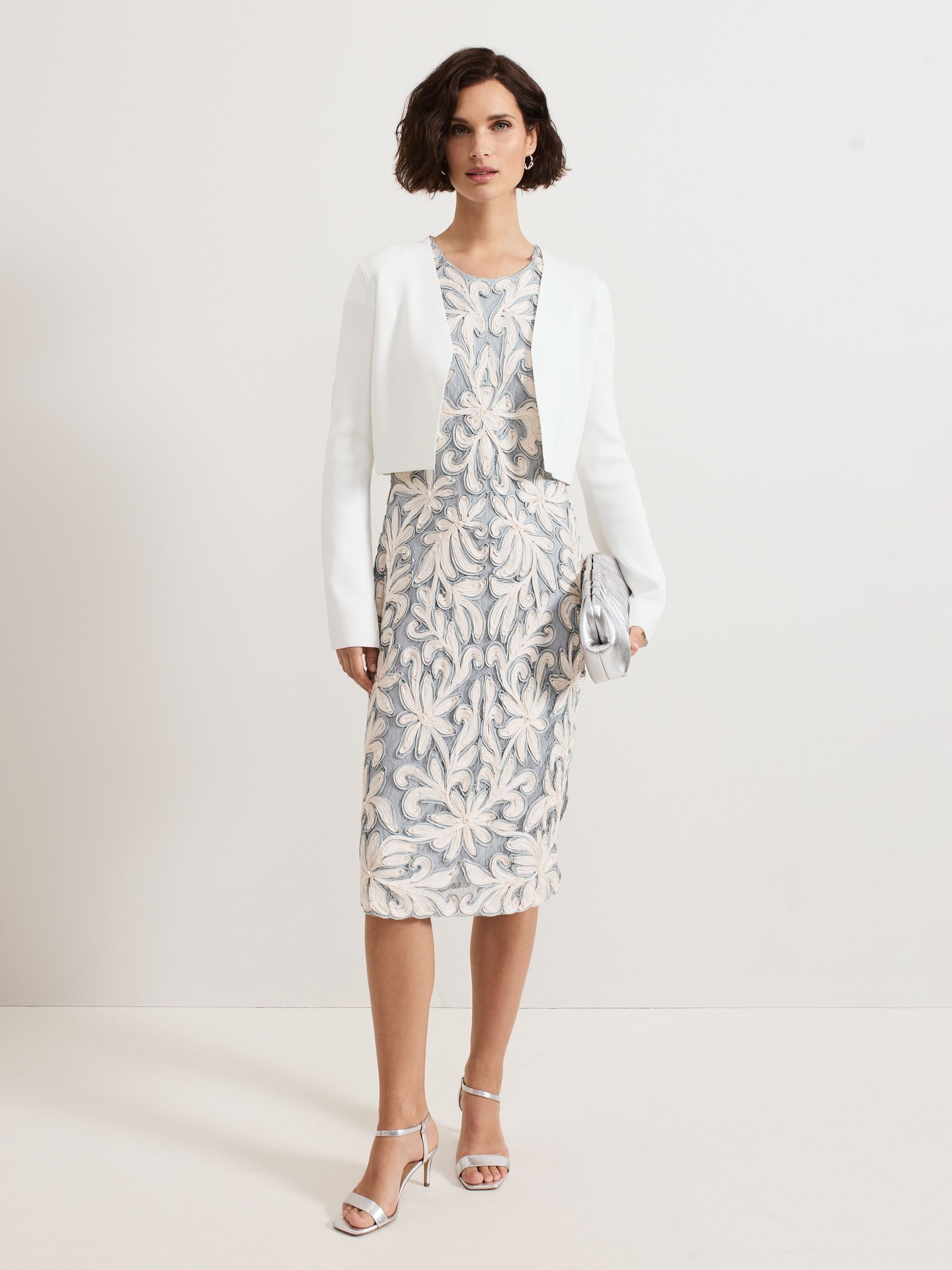 Phase Eight Phase Eight Women's Yasmin Cropped Cardigan in White - 2