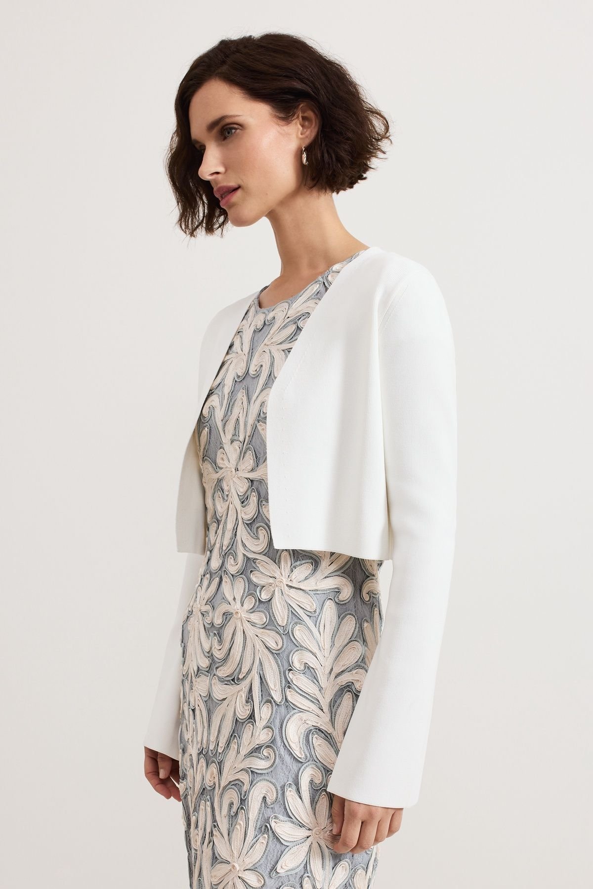 Phase Eight Phase Eight Women's Yasmin Cropped Cardigan in White - 4