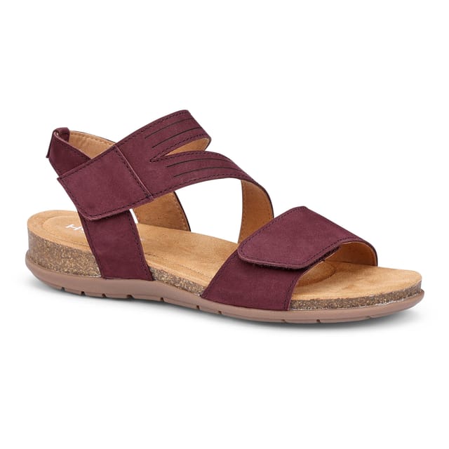 Hotter Hotter Women's Wide Fit 'Ruen' Sandals in Maroon - 2