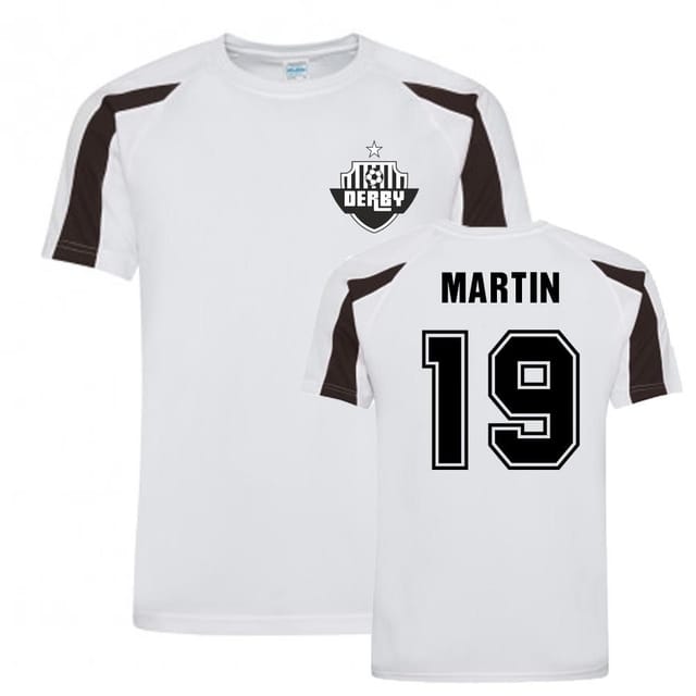 Derby County Derby County Men's Chris Martin Sports Training Jersey in White - 2
