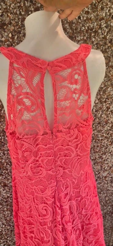 Bodyflirt NWOT Bodyflirt Coral Pink Lace Cocktail Dress Size L (UK16–18)