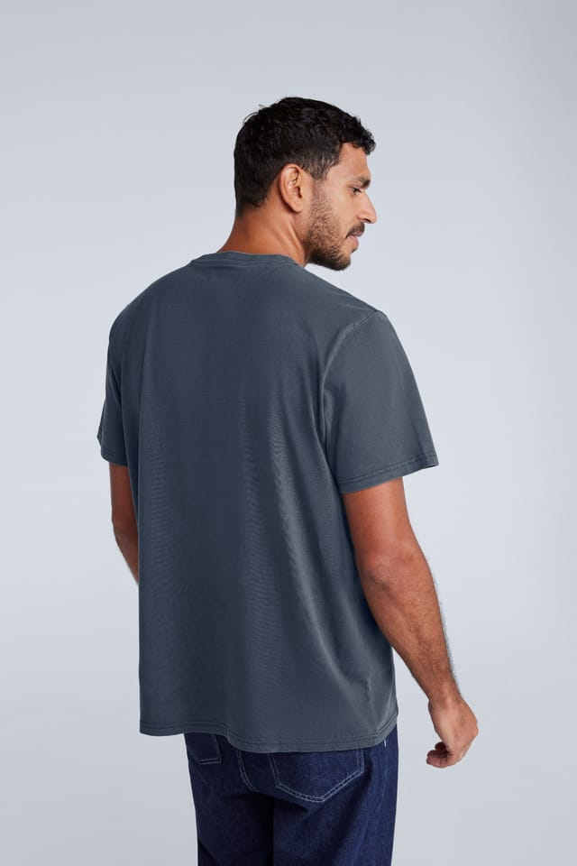 Animal Animal Men's 'Chase' Graphic Cotton Casual Short Sleeve Lightweight Top in Navy - 3
