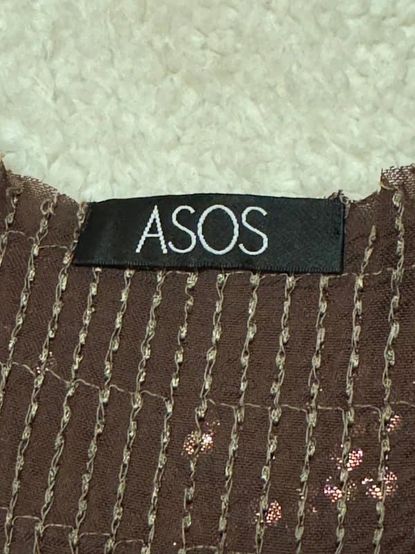 ASOS ASOS Bronze Sequin Vest Top UK 10