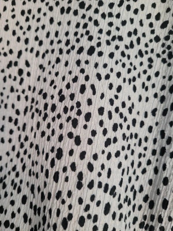 New Look Black & White Ruche Detail Petite Dress Size 10