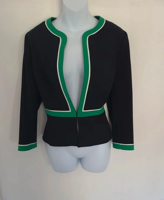 Hobbs Hobbs London piping contrast tailored bolero jacket UK size 12