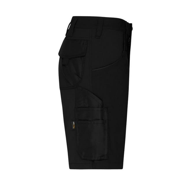 James and Nicholson James and Nicholson Men's Workwear Stretch Slim Cargo Shorts in Black - 3