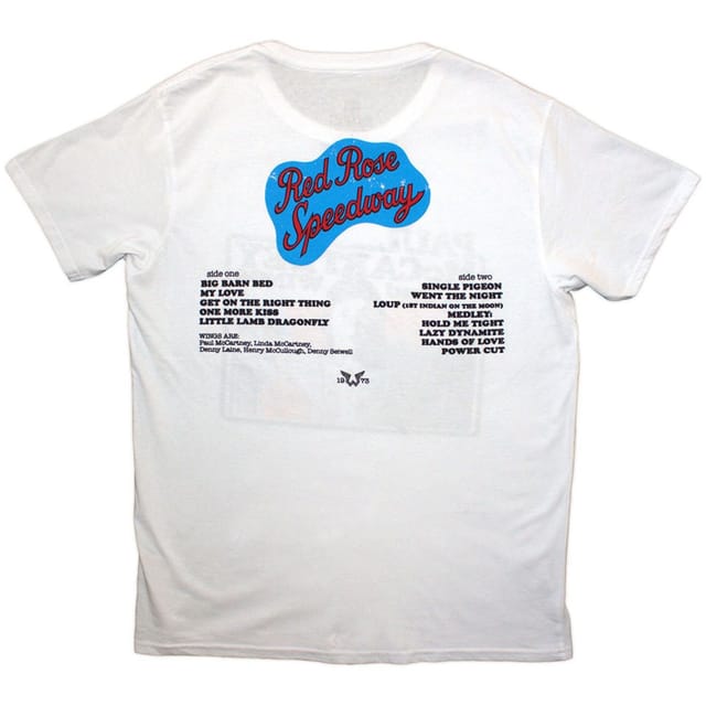 Paul McCartney Paul McCartney Men's Photo Rose T-Shirt in White - 2