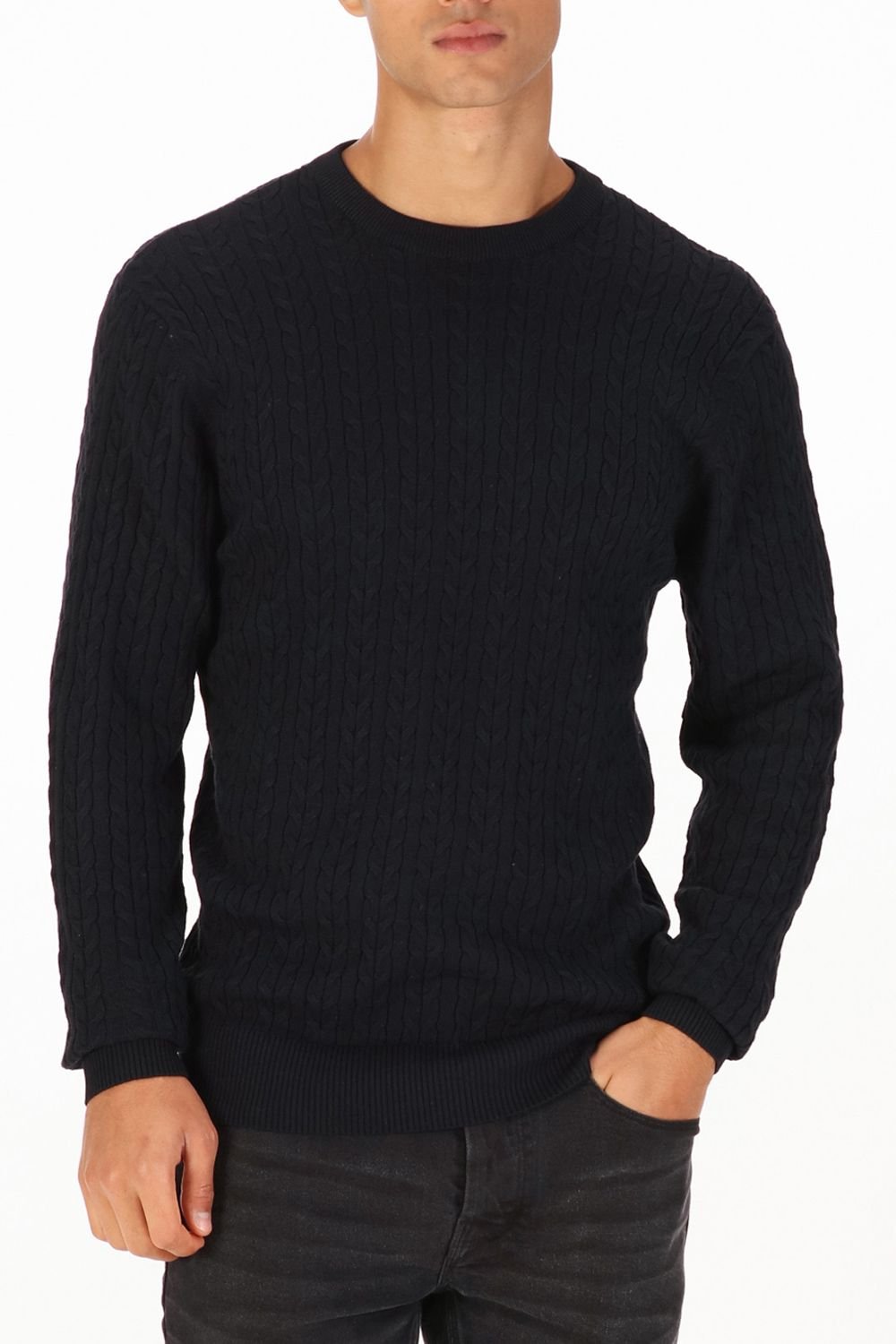 Luke 1977 Luke 1977 Men's The Hamptons Knitted Jumper in Black - 3