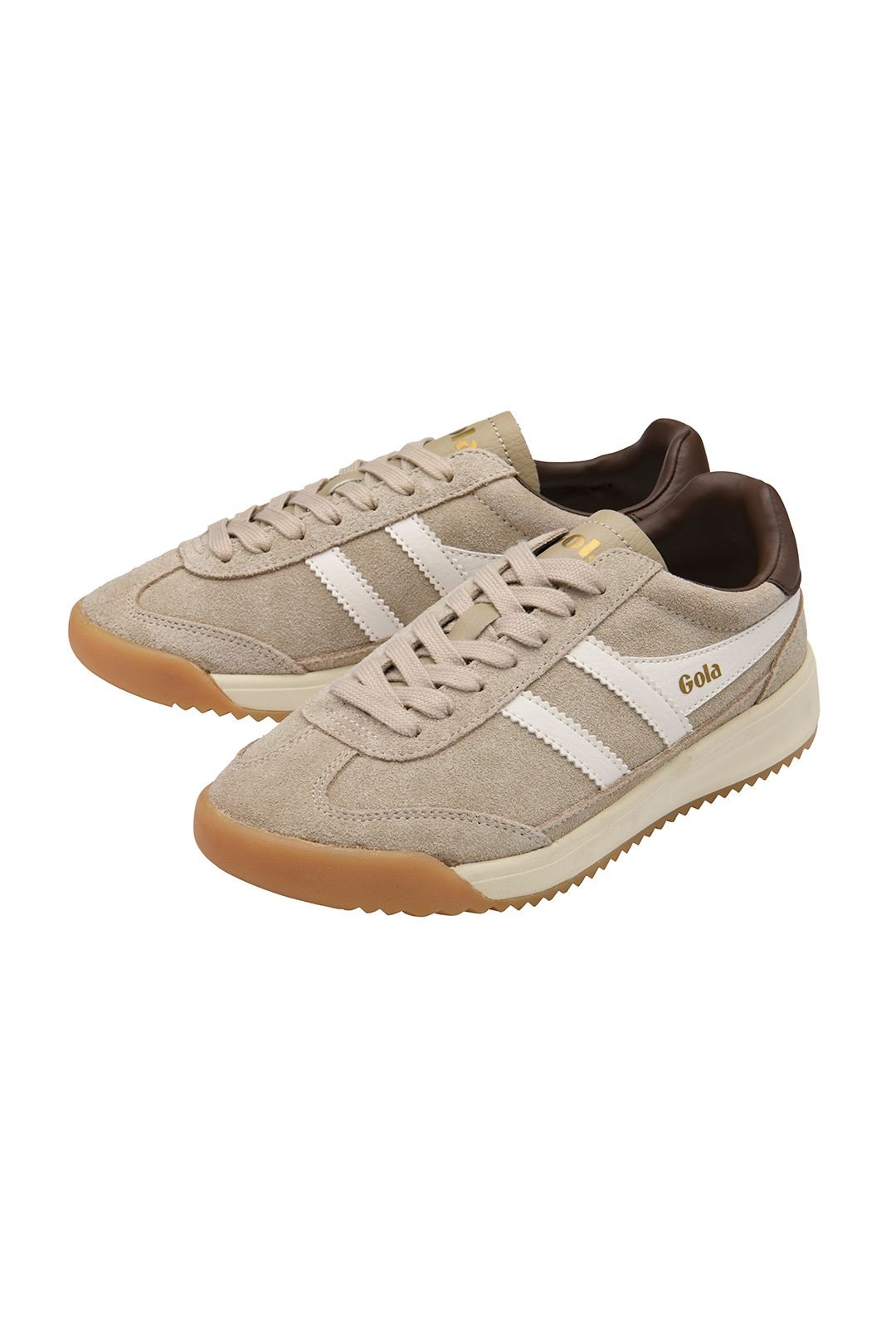 Gola Classics Gola Classics Women's 'Tornado 88' Suede Lace-Up Trainers in Stone - 3