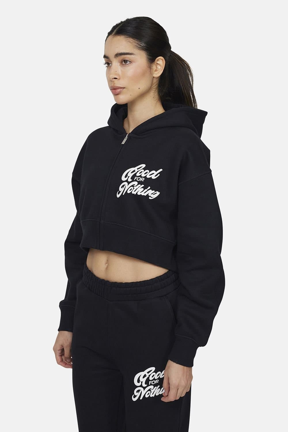 Good For Nothing Good For Nothing Women's Relaxed Hoodie in Black