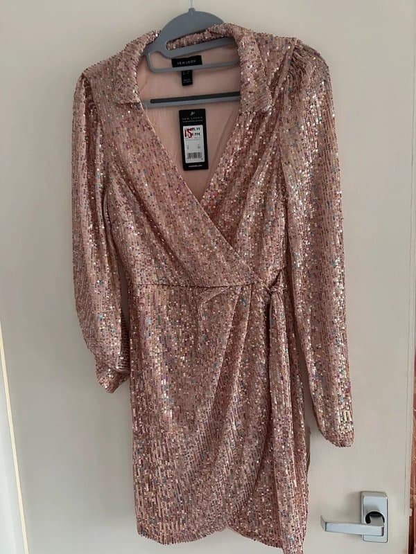 New Look New look pink sequin dress
