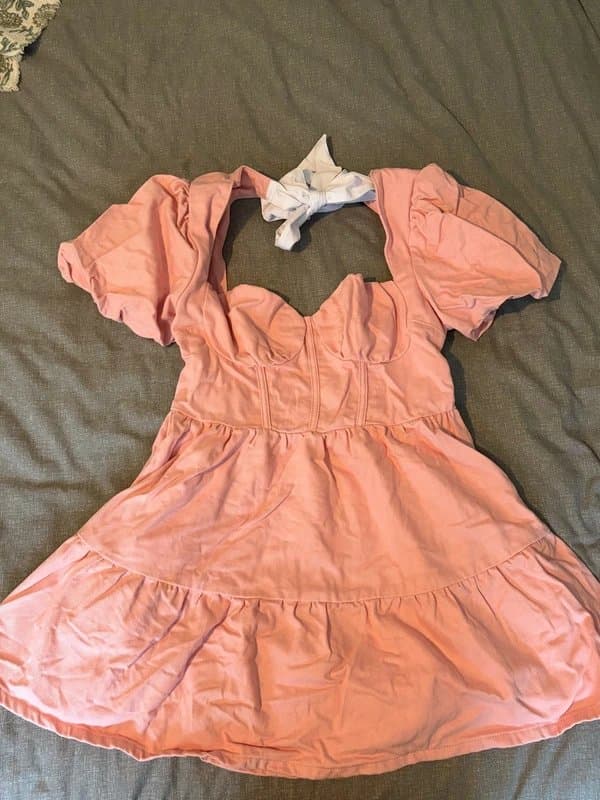 ASOS ASOS pink denim dress