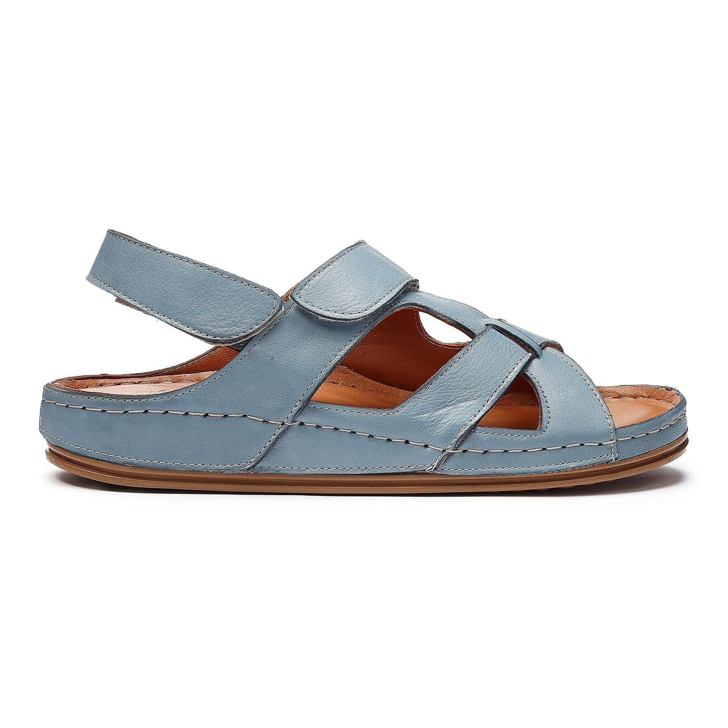 Hotter Hotter Women's Wide Fit 'Dilara' Mid Blue Sandals