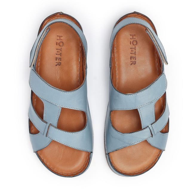 Hotter Hotter Women's Wide Fit 'Dilara' Sandals in Mid Blue - 3