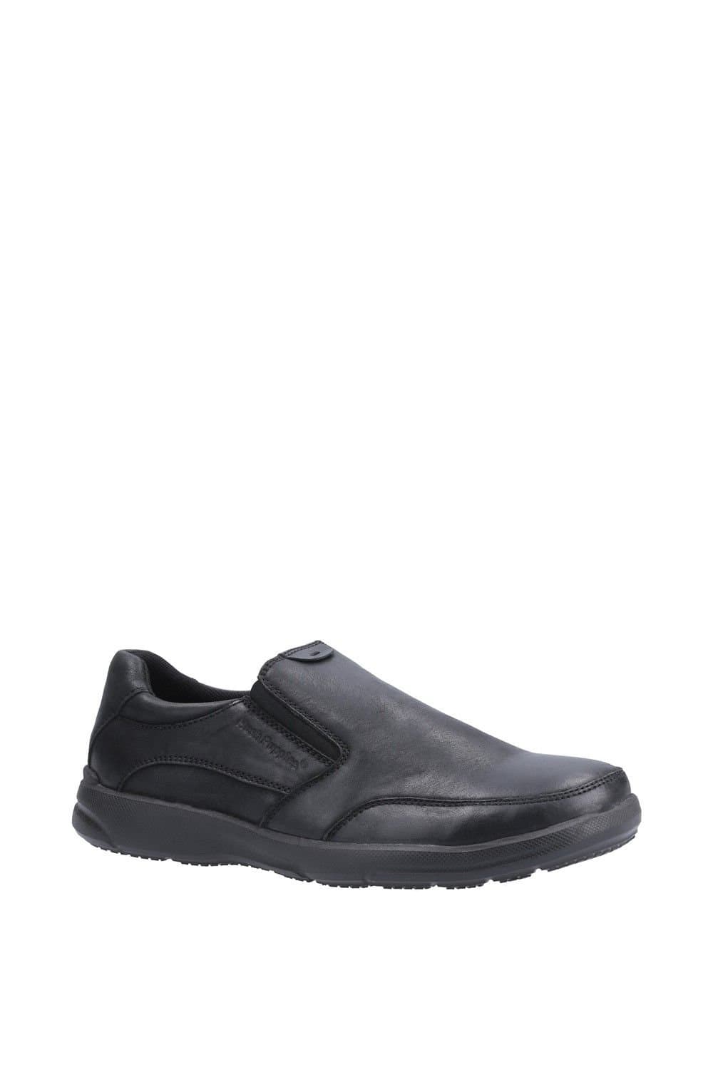 Hush Puppies Hush Puppies Men's 'Aaron' Leather Slip On Shoes in Black