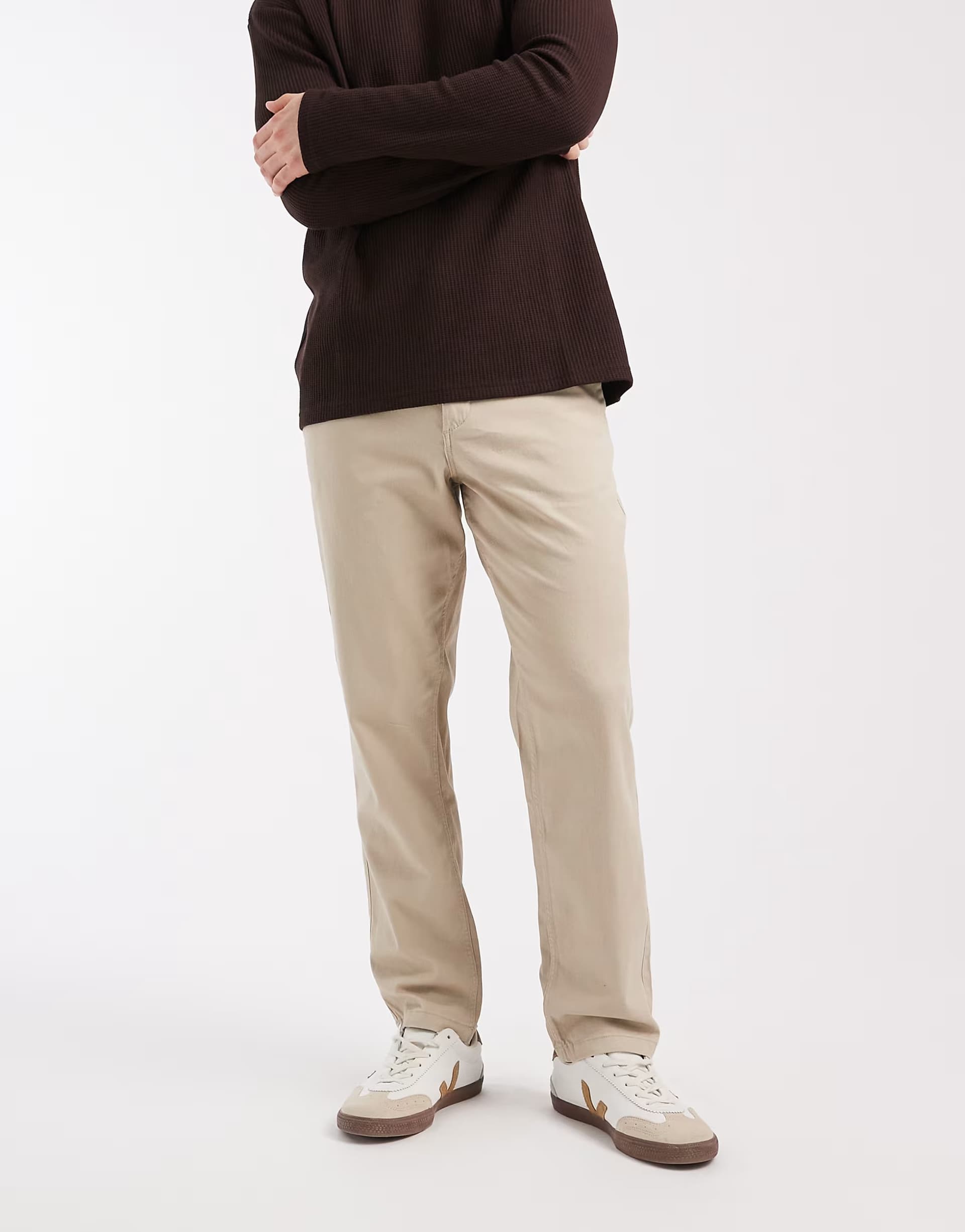 ASOS Jack & Jones Ollie regular chinos in beige