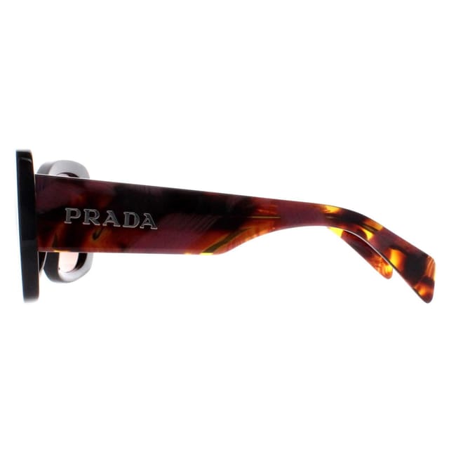 Prada Prada Women's Oval Mahogany Brown Gradient PRA08S in Black - 3